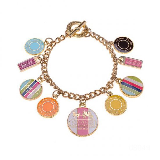 Coach Circle Logo Gold Bracelets CWX | Women